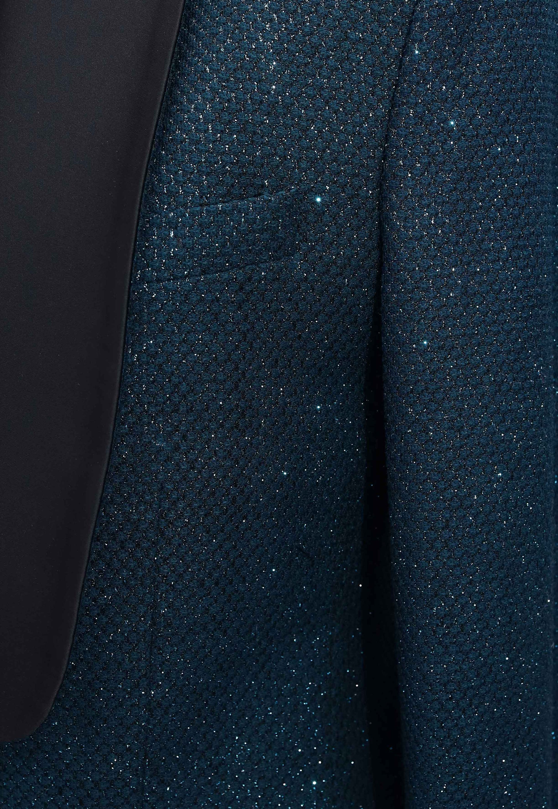 Teal Blue Slim Fit Party Wear Shawl Collar Tuxedo Blazer