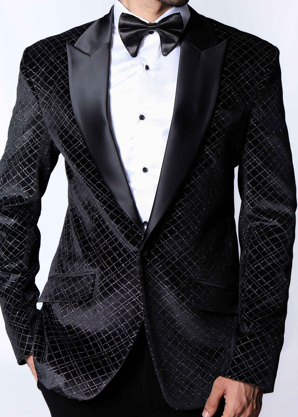 Limited Edition Black Velvet Tuxedo Blazer Suit
